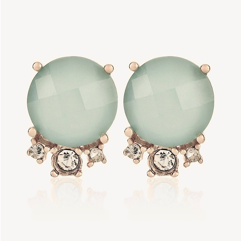 WHBM FACETED STUD EARRINGS